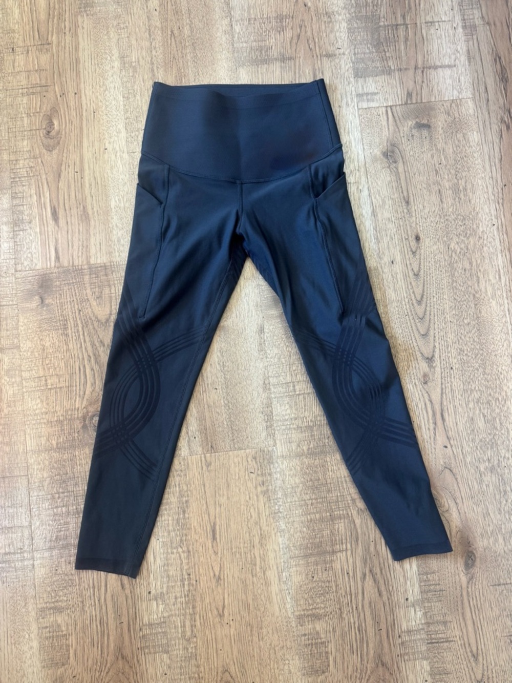 Fanka Body Sculpt Dark Gray Leggings Size XS 7/8 Length
